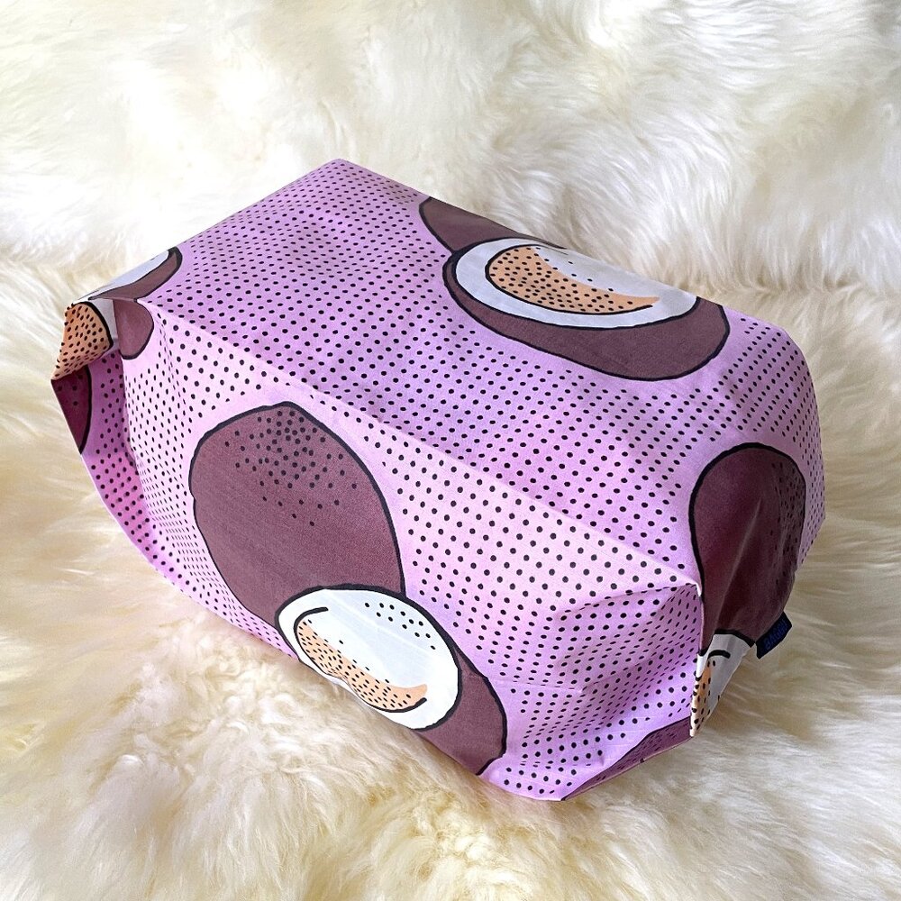 NWOT Baggu 3D Zip Pouch Medium - Pink Coconut (Tropical Fruit)